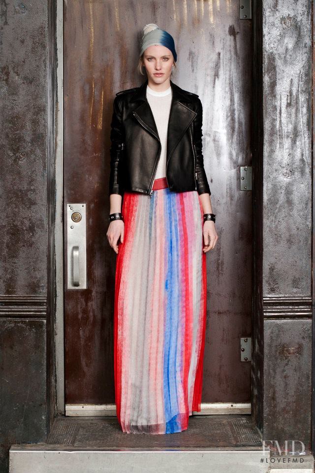 Emily Baker featured in  the rag & bone fashion show for Pre-Fall 2012