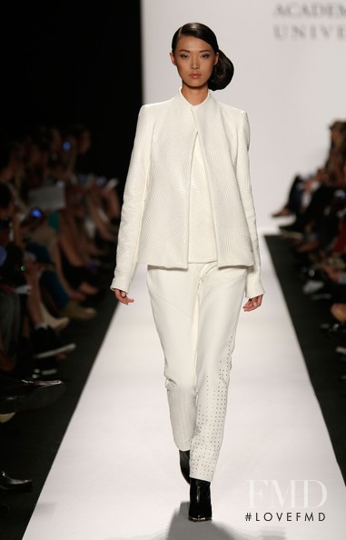 Tian Yi featured in  the Academy of Arts University fashion show for Spring/Summer 2013