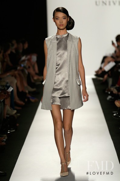 Tian Yi featured in  the Academy of Arts University fashion show for Spring/Summer 2013