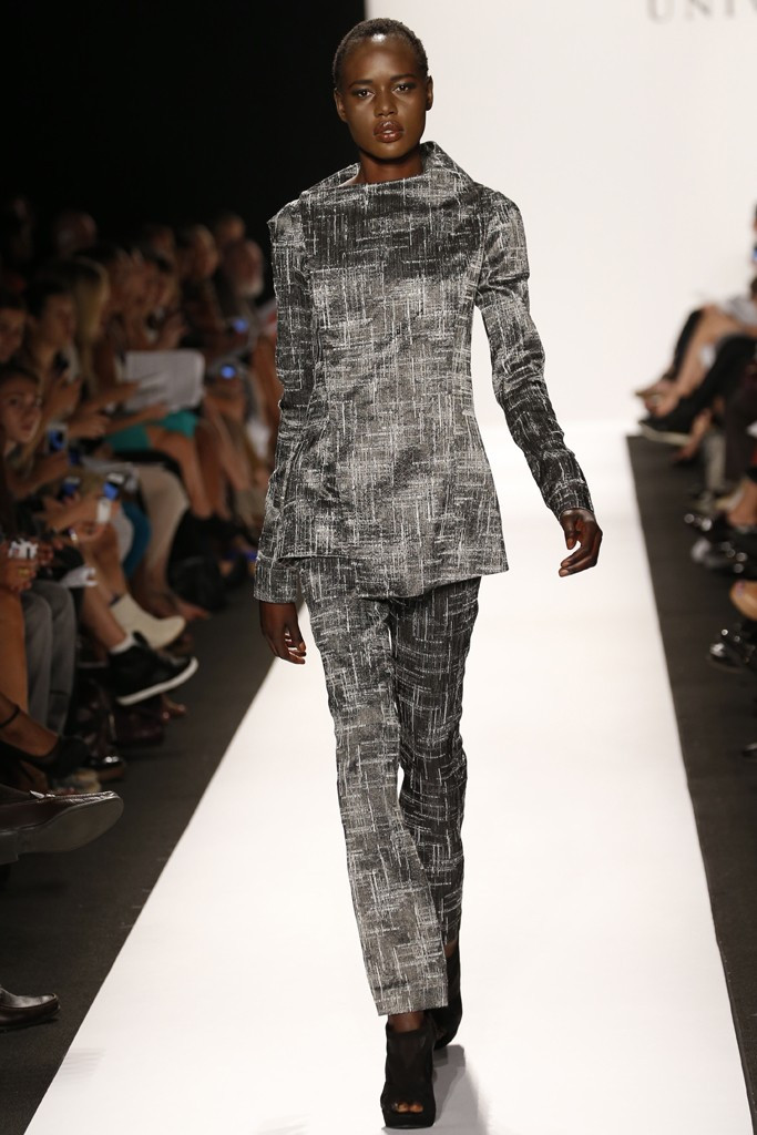 Ajak Deng featured in  the Academy of Arts University fashion show for Spring/Summer 2013