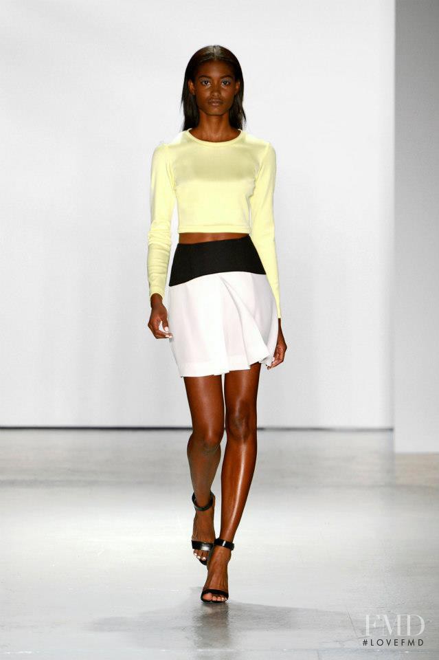 Melodie Monrose featured in  the Tibi fashion show for Spring/Summer 2013