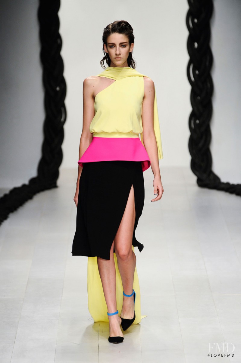 Cristina Herrmann featured in  the Osman by Osman Yousefzada fashion show for Spring/Summer 2013