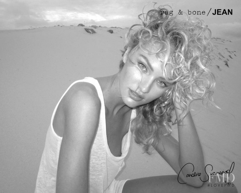 Candice Swanepoel featured in  the rag & bone DIY catalogue for Autumn/Winter 2011