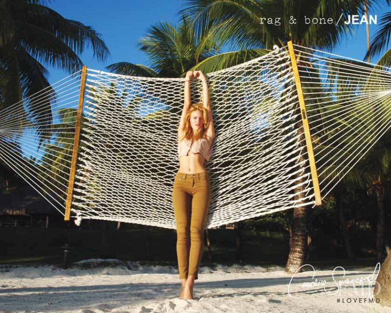 Candice Swanepoel featured in  the rag & bone DIY catalogue for Autumn/Winter 2011