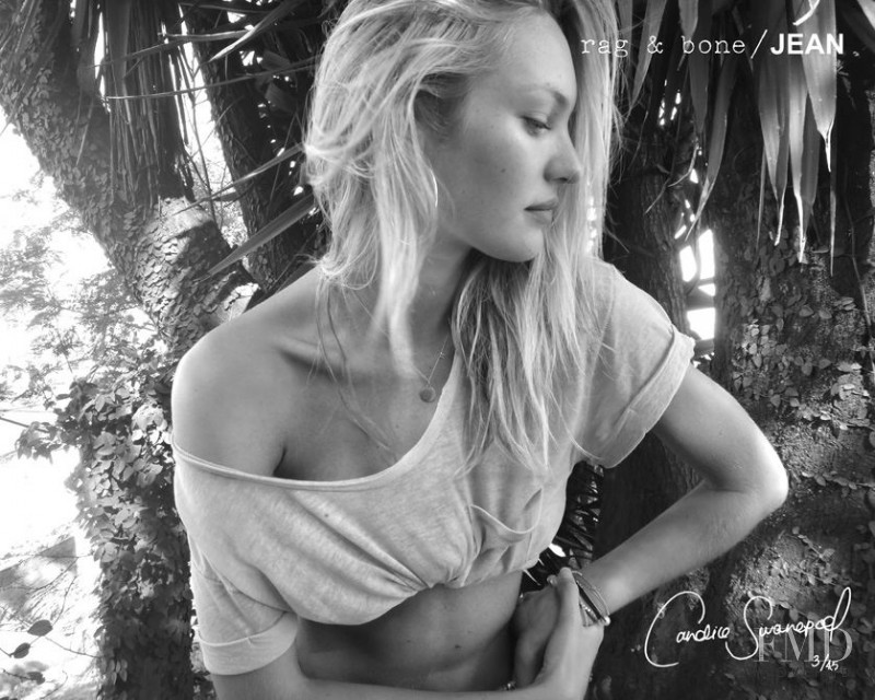 Candice Swanepoel featured in  the rag & bone DIY catalogue for Autumn/Winter 2011