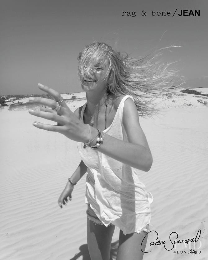 Candice Swanepoel featured in  the rag & bone DIY catalogue for Autumn/Winter 2011