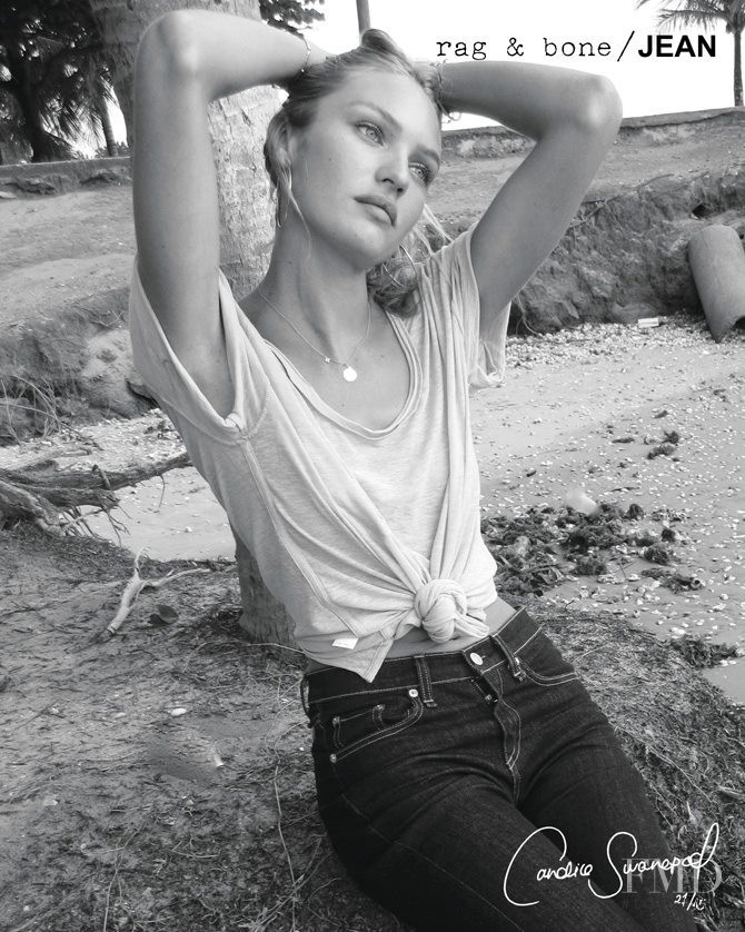 Candice Swanepoel featured in  the rag & bone DIY catalogue for Autumn/Winter 2011