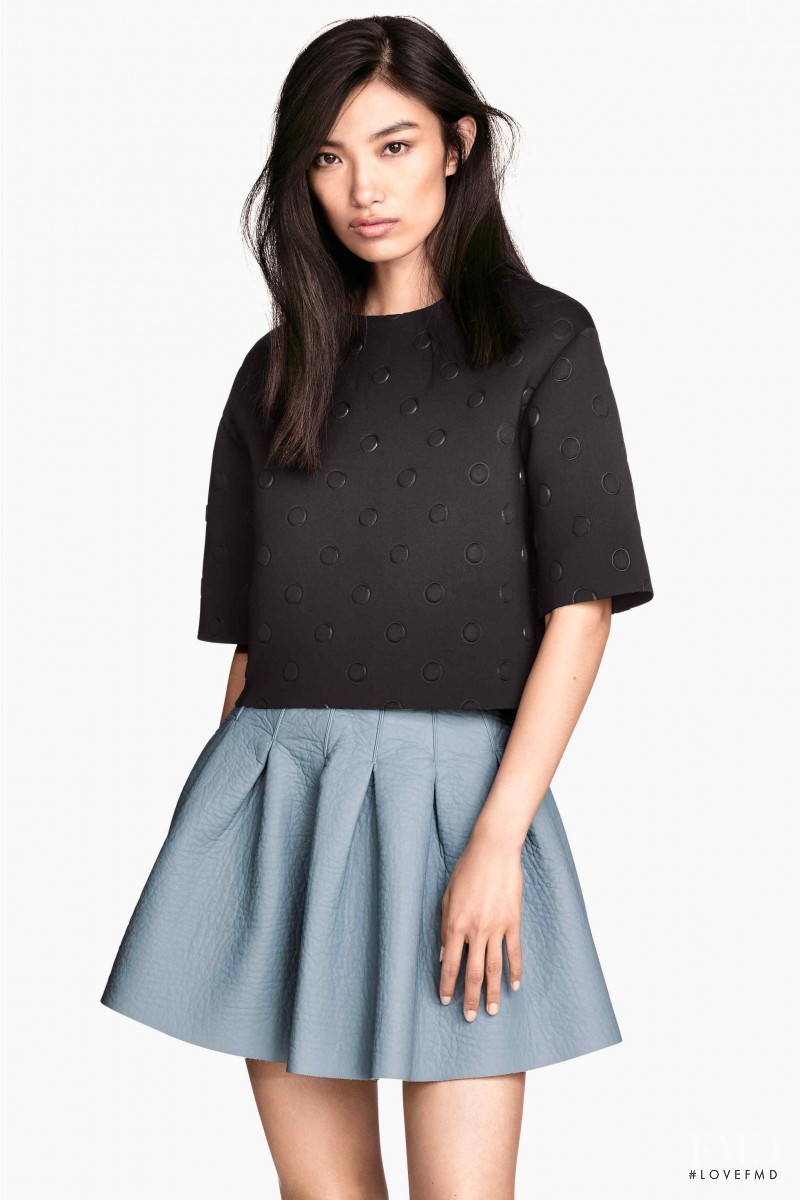 Meng Die Hou featured in  the H&M catalogue for Pre-Fall 2015