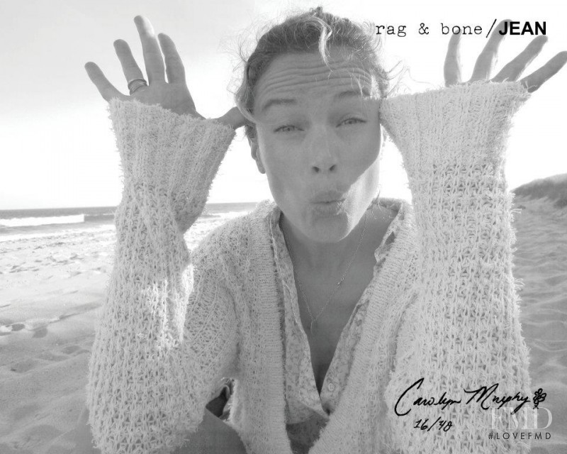 Carolyn Murphy featured in  the rag & bone DIY catalogue for Autumn/Winter 2011