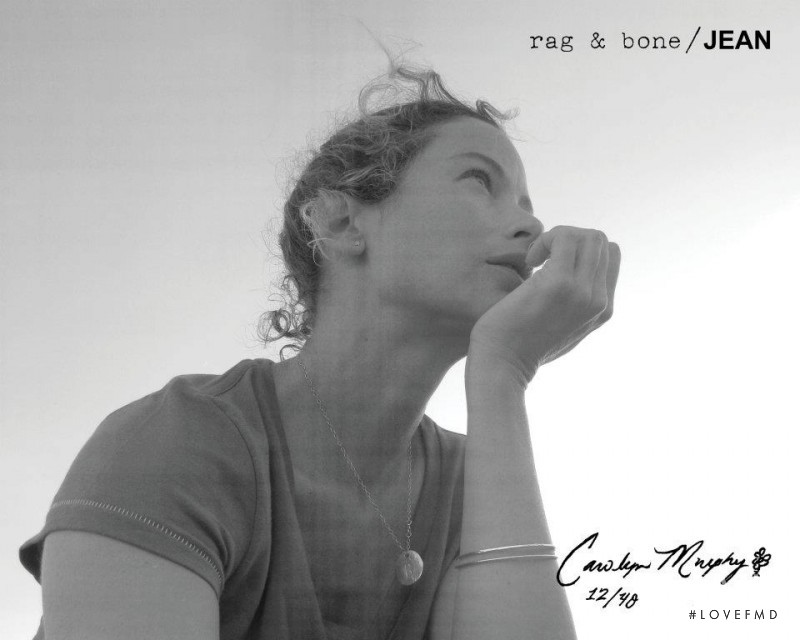 Carolyn Murphy featured in  the rag & bone DIY catalogue for Autumn/Winter 2011