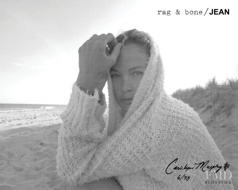 Carolyn Murphy featured in  the rag & bone DIY catalogue for Autumn/Winter 2011