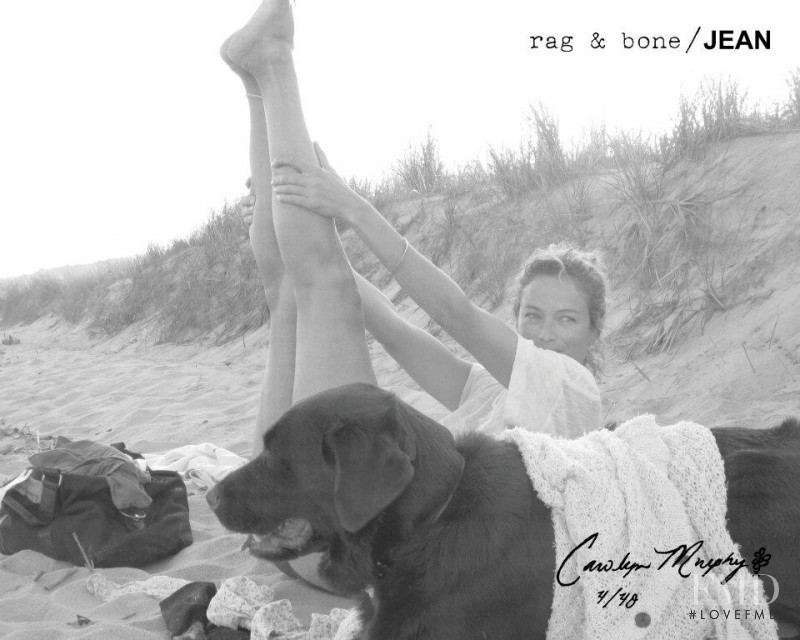 Carolyn Murphy featured in  the rag & bone DIY catalogue for Autumn/Winter 2011