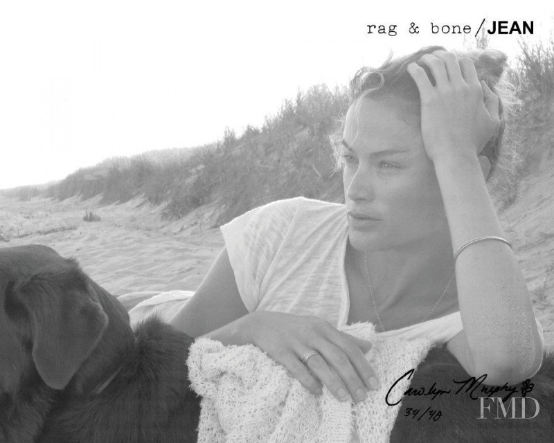 Carolyn Murphy featured in  the rag & bone DIY catalogue for Autumn/Winter 2011