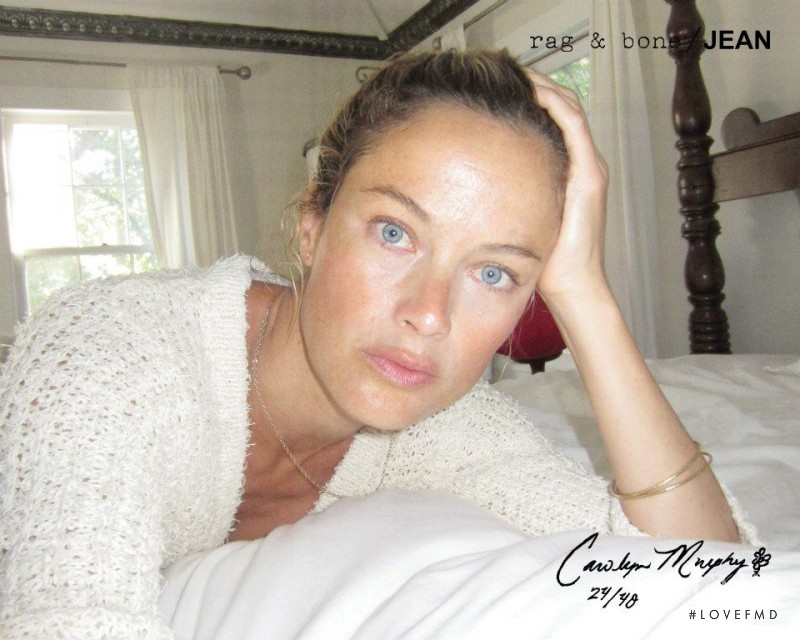 Carolyn Murphy featured in  the rag & bone DIY catalogue for Autumn/Winter 2011