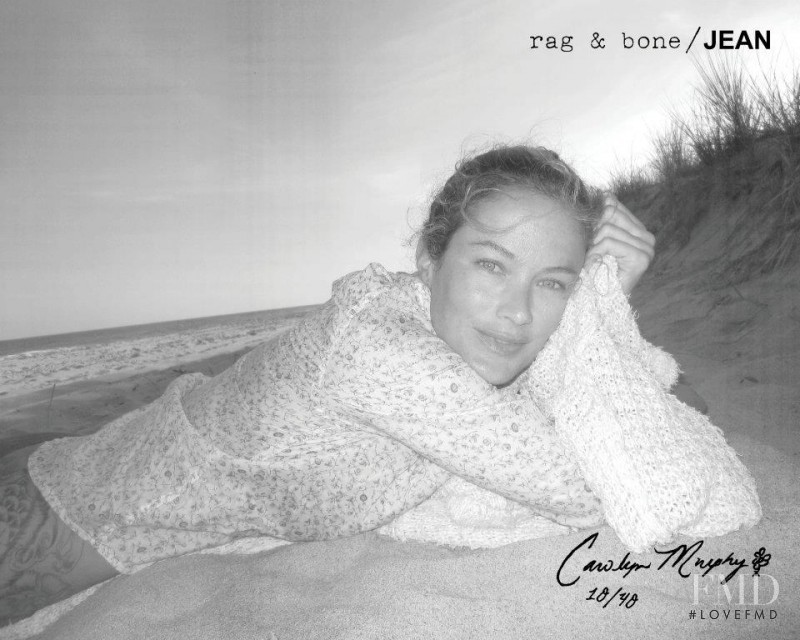 Carolyn Murphy featured in  the rag & bone DIY catalogue for Autumn/Winter 2011