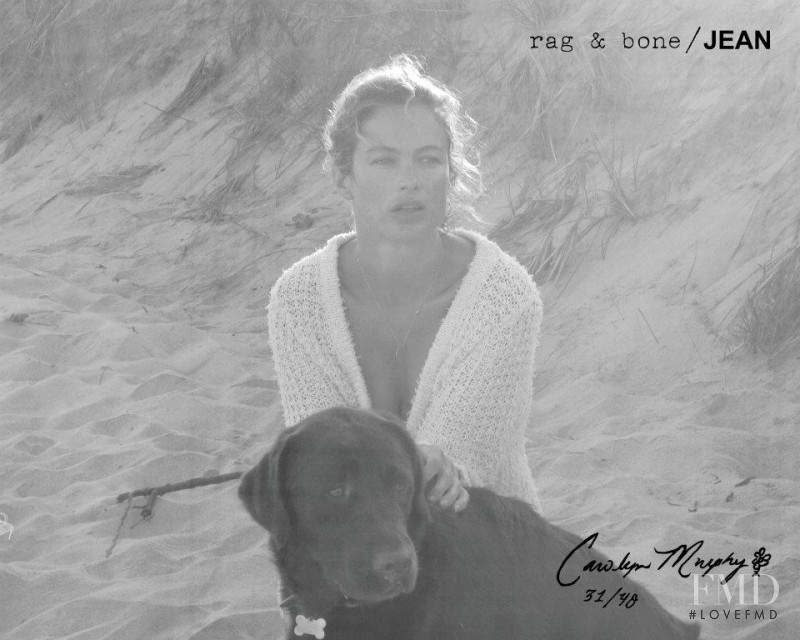 Carolyn Murphy featured in  the rag & bone DIY catalogue for Autumn/Winter 2011