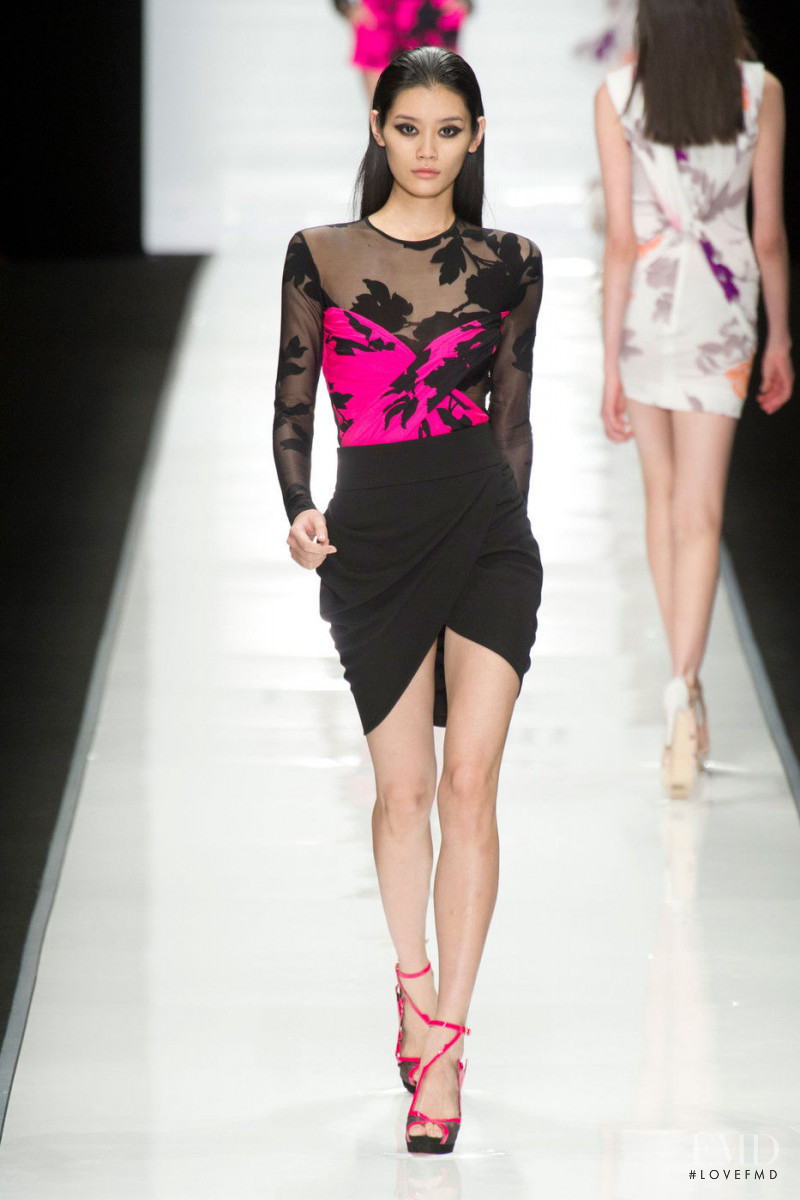 Ming Xi featured in  the Leonard fashion show for Spring/Summer 2013