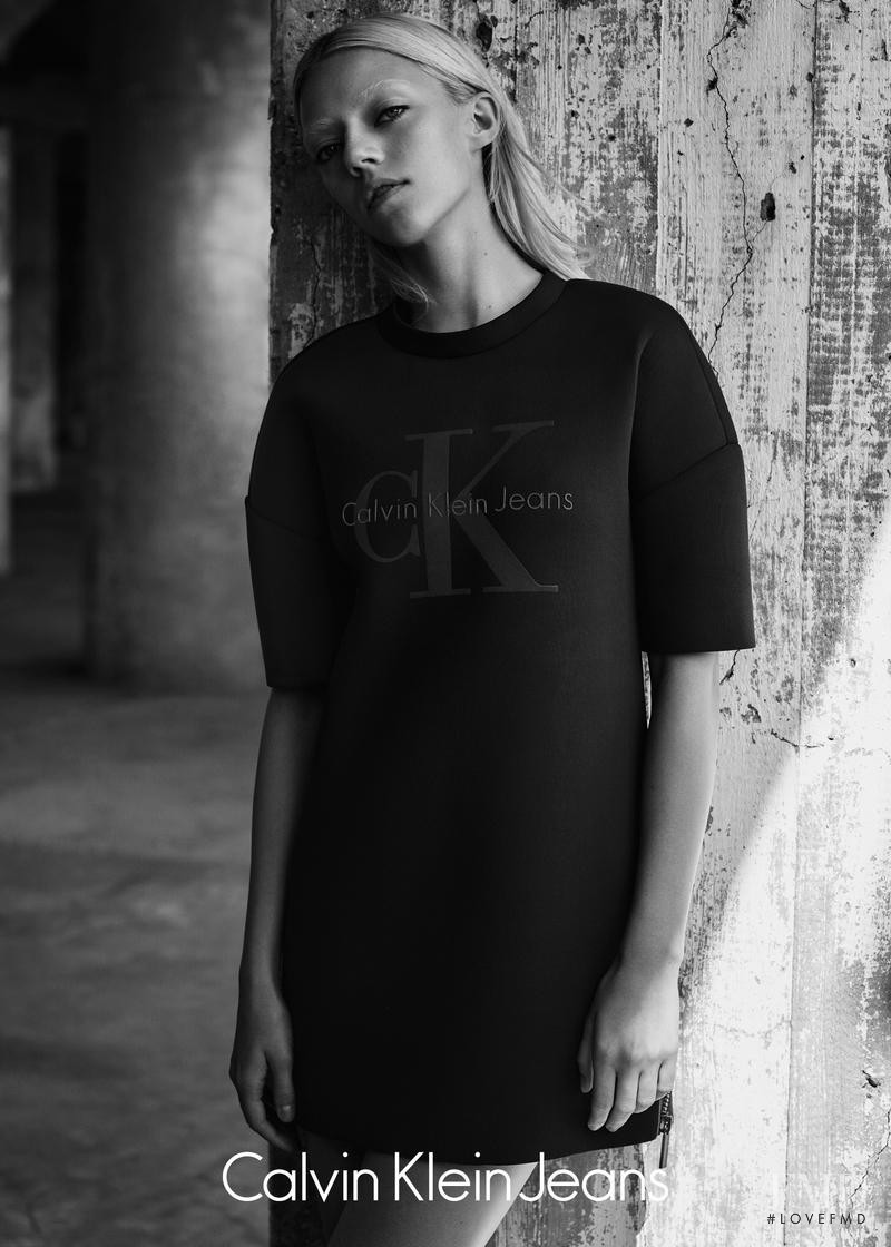 Pyper America Smith featured in  the Calvin Klein Jeans Black Series Limited Edition advertisement for Autumn/Winter 2015