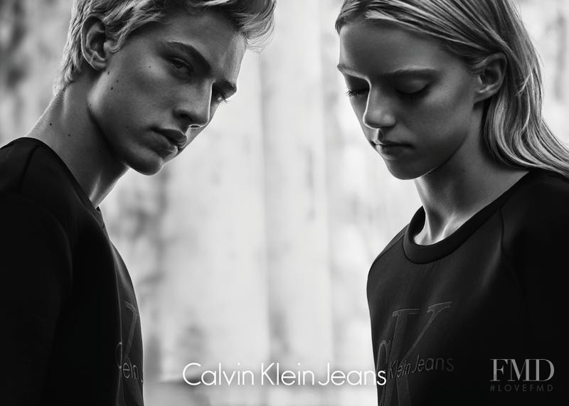 Pyper America Smith featured in  the Calvin Klein Jeans Black Series Limited Edition advertisement for Autumn/Winter 2015