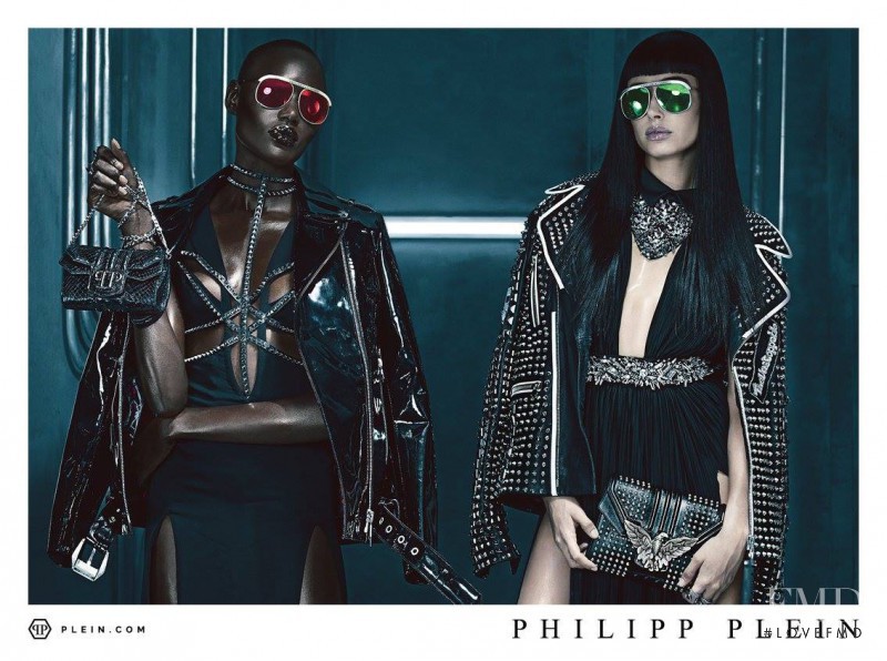 Hailey Baldwin Bieber featured in  the Philipp Plein advertisement for Spring/Summer 2016