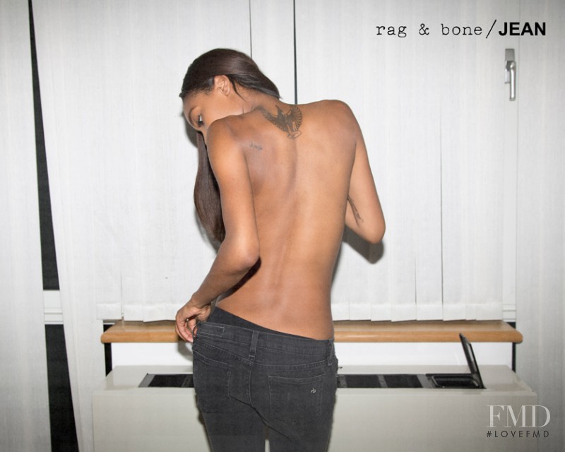 Jourdan Dunn featured in  the rag & bone DIY catalogue for Autumn/Winter 2011