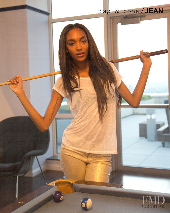 Jourdan Dunn featured in  the rag & bone DIY catalogue for Autumn/Winter 2011