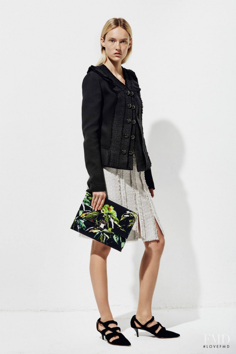 Harleth Kuusik featured in  the Proenza Schouler lookbook for Resort 2016