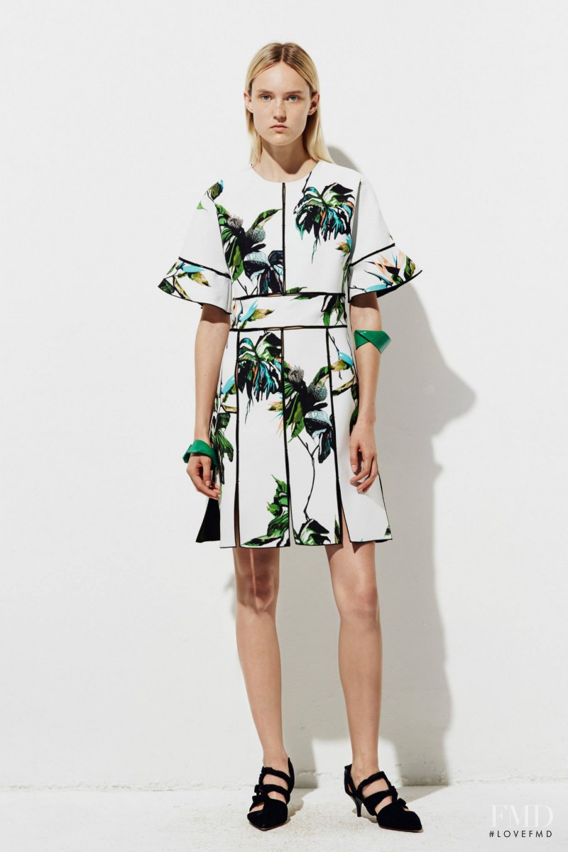 Harleth Kuusik featured in  the Proenza Schouler lookbook for Resort 2016