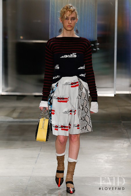 Steph Smith featured in  the Prada fashion show for Spring/Summer 2016