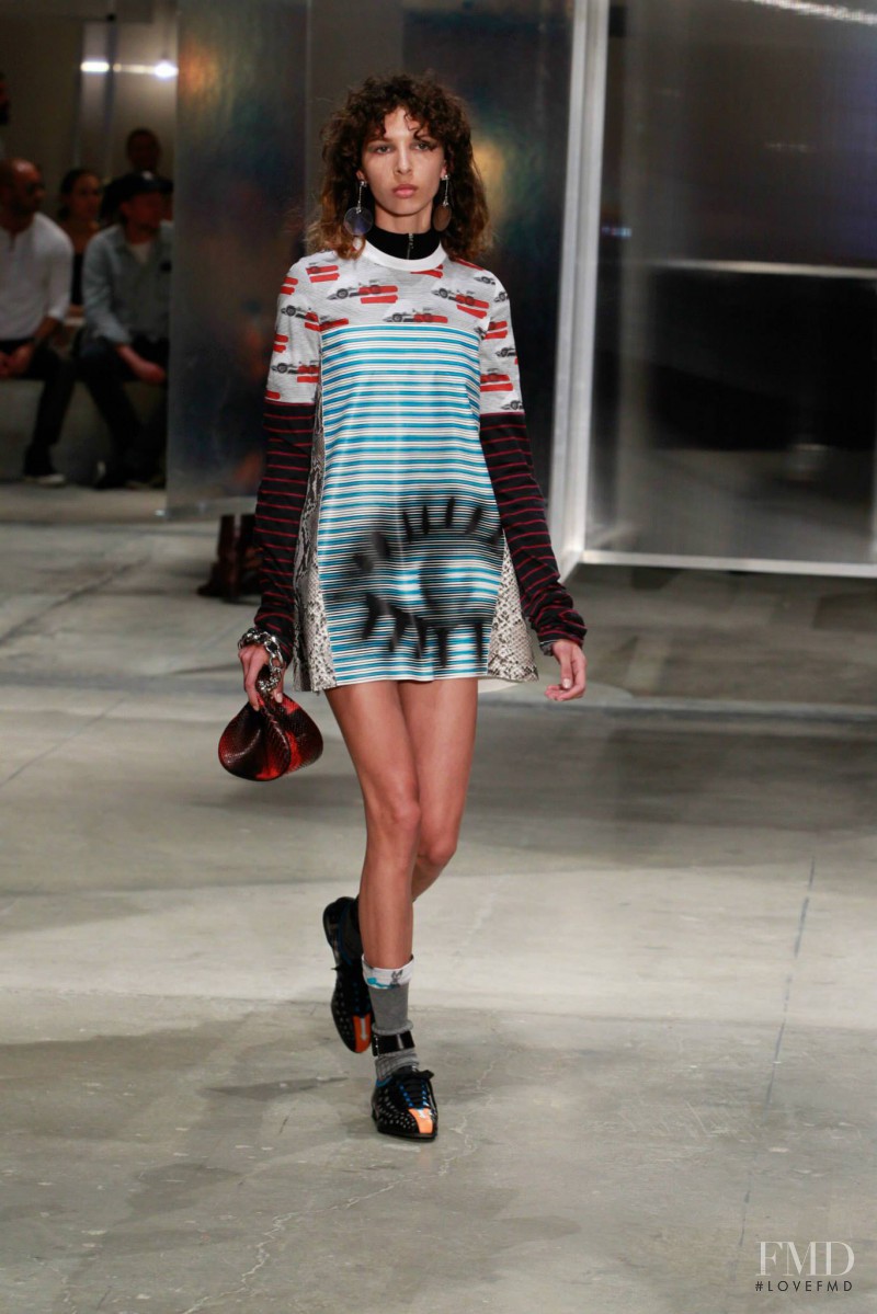 Alice Metza featured in  the Prada fashion show for Spring/Summer 2016