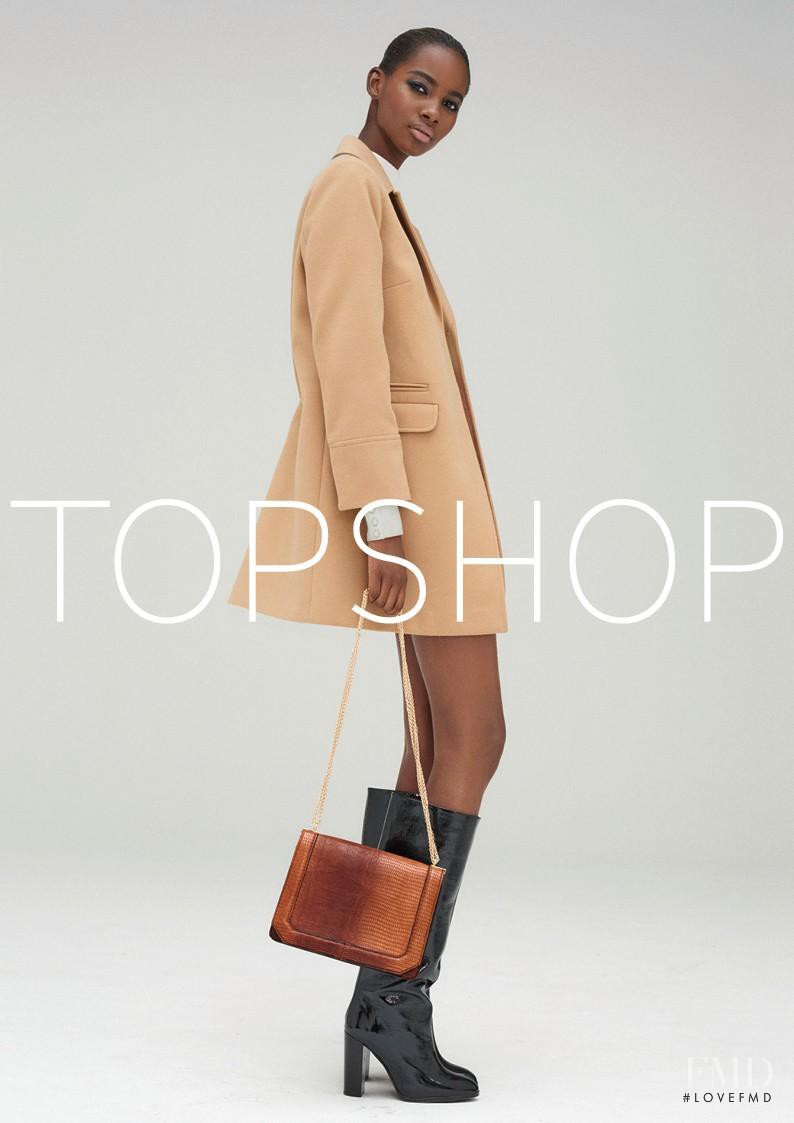 Tami Williams featured in  the Topshop advertisement for Autumn/Winter 2015