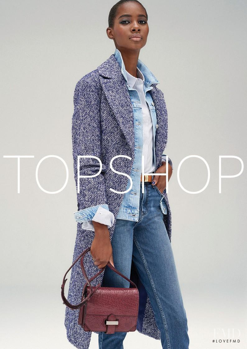 Tami Williams featured in  the Topshop advertisement for Autumn/Winter 2015