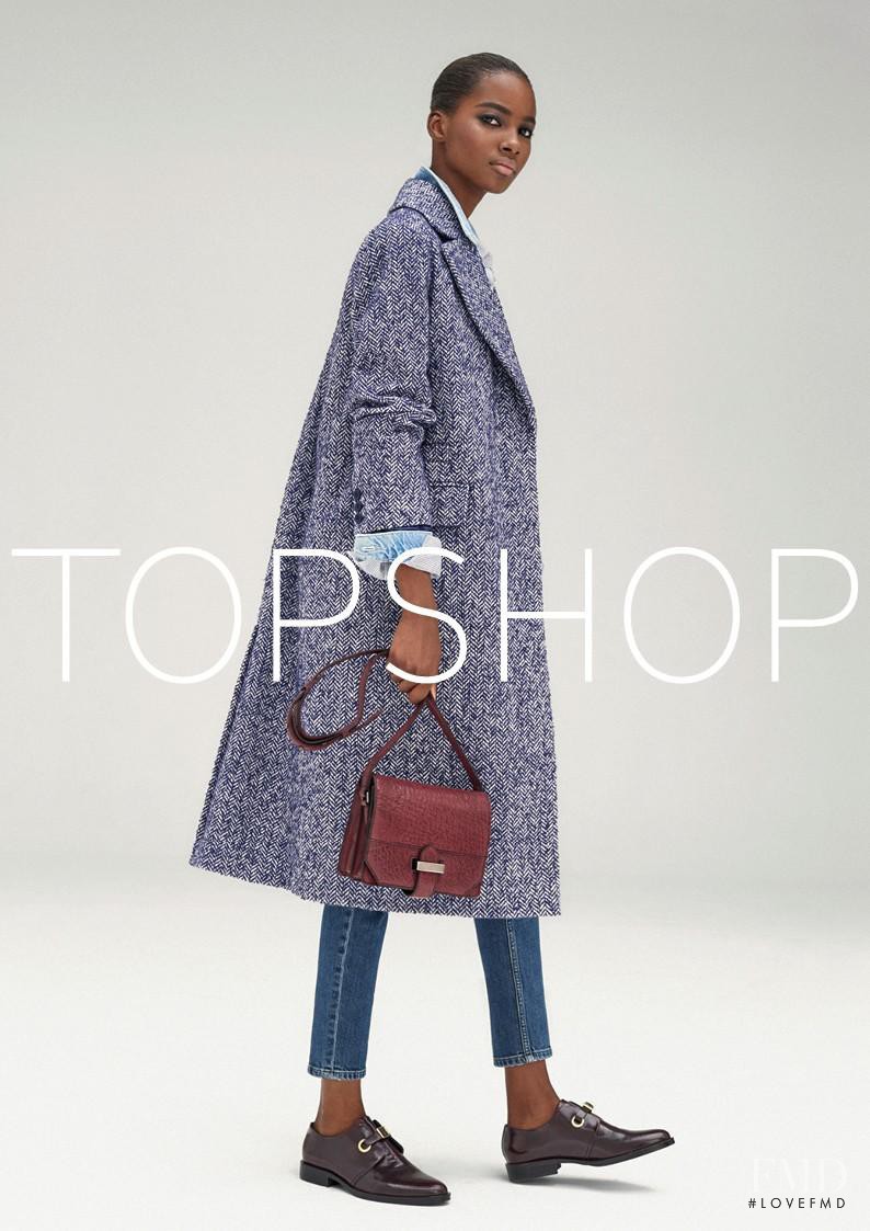 Tami Williams featured in  the Topshop advertisement for Autumn/Winter 2015