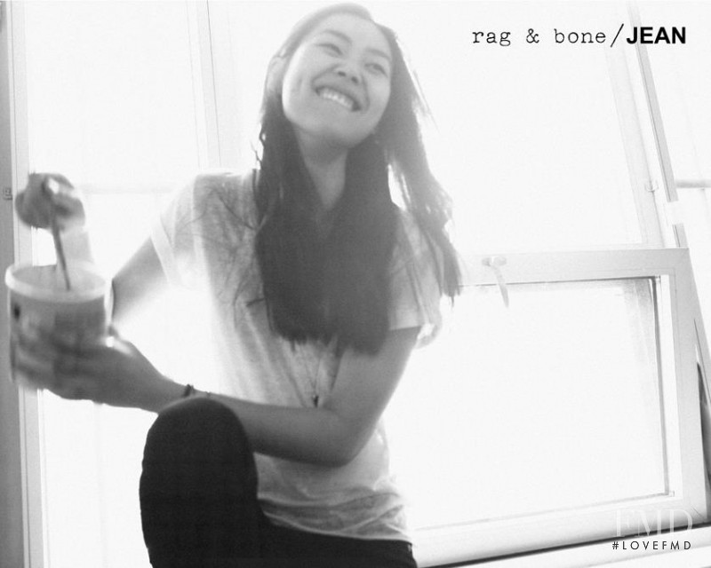 Liu Wen featured in  the rag & bone DIY catalogue for Autumn/Winter 2011