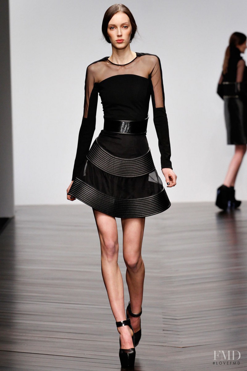 Kaila Hart featured in  the David Koma fashion show for Autumn/Winter 2013