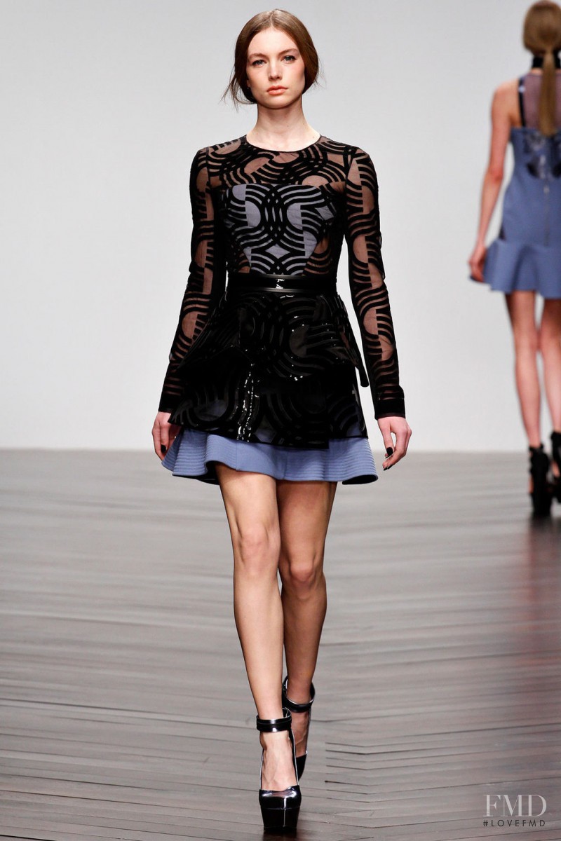 Sophie Pumfrett featured in  the David Koma fashion show for Autumn/Winter 2013