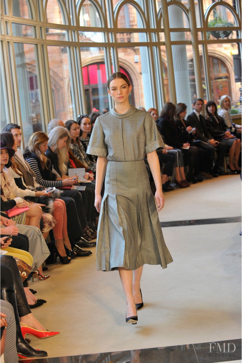 Sophie Pumfrett featured in  the Emilia Wickstead fashion show for Autumn/Winter 2013