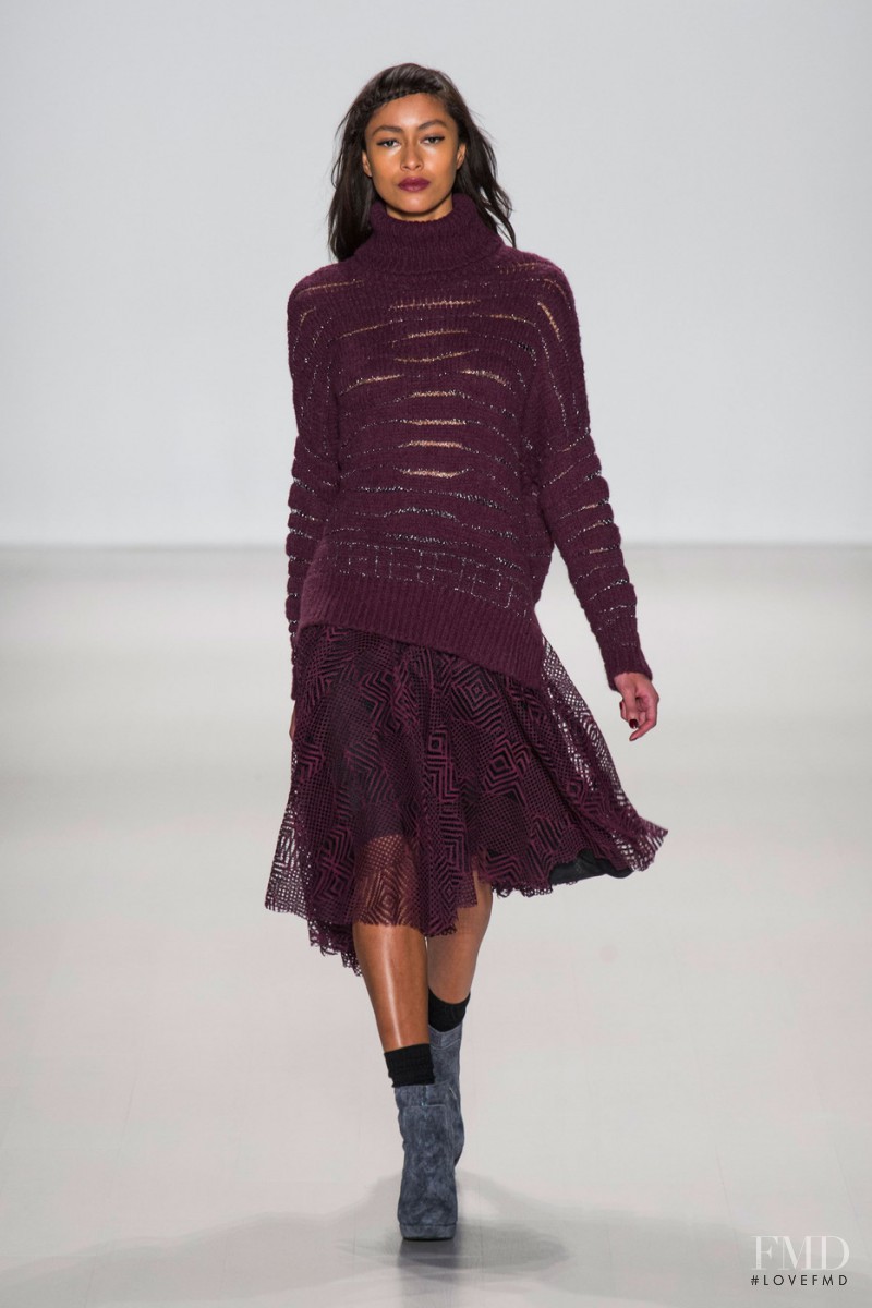 Catherine Decome featured in  the Nanette Lepore fashion show for Autumn/Winter 2014