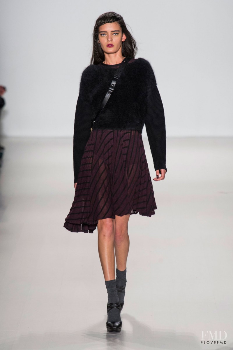 Wanessa Milhomem featured in  the Nanette Lepore fashion show for Autumn/Winter 2014
