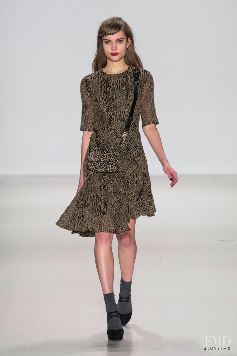 Daria Piotrowiak featured in  the Nanette Lepore fashion show for Autumn/Winter 2014