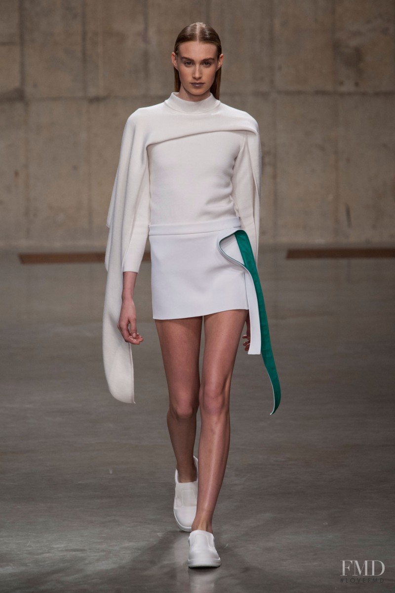 Sophie Pumfrett featured in  the J.W. Anderson fashion show for Autumn/Winter 2013