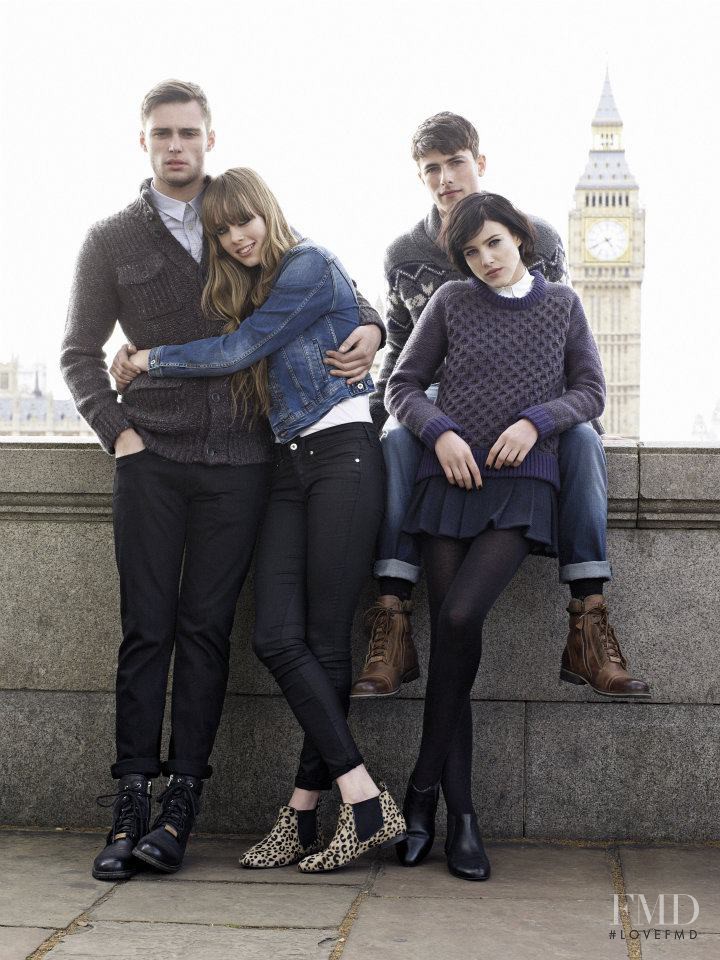 Edie Campbell featured in  the Pepe Jeans London advertisement for Autumn/Winter 2012