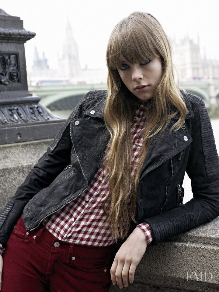 Edie Campbell featured in  the Pepe Jeans London advertisement for Autumn/Winter 2012