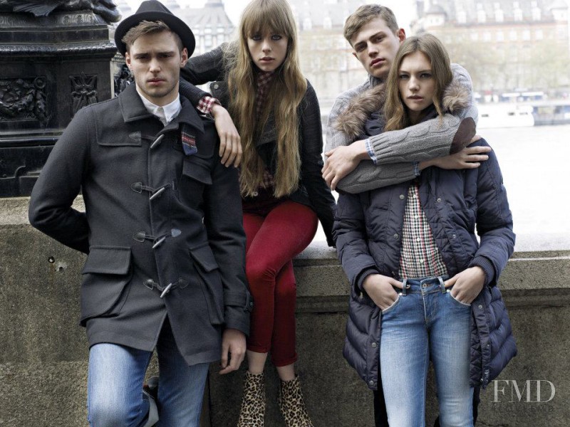 Edie Campbell featured in  the Pepe Jeans London advertisement for Autumn/Winter 2012