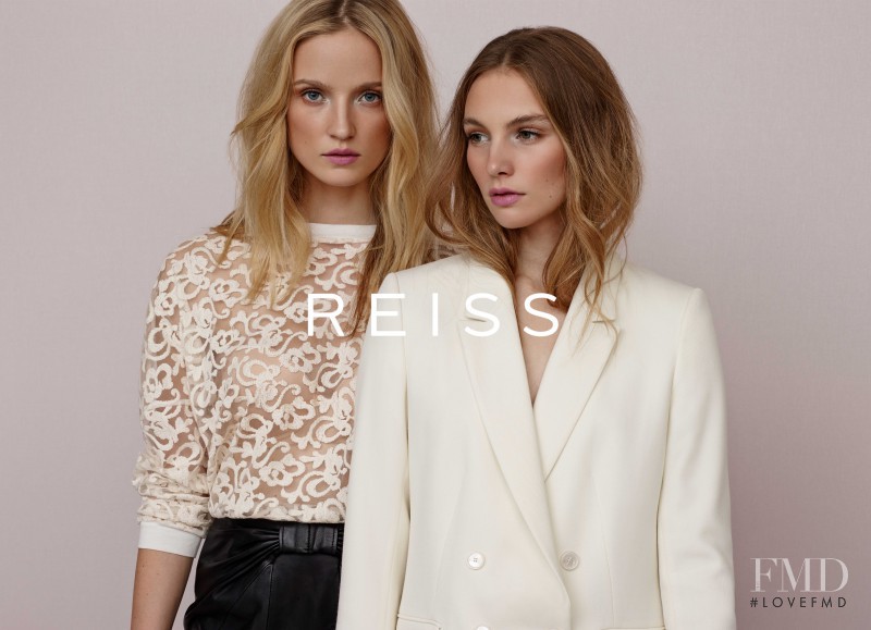 Sophie Pumfrett featured in  the Reiss advertisement for Spring/Summer 2015