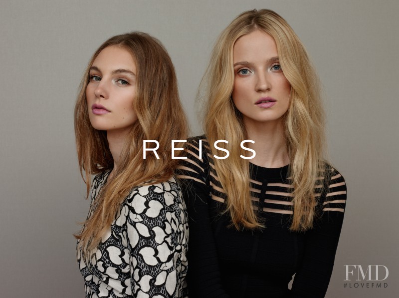 Sophie Pumfrett featured in  the Reiss advertisement for Spring/Summer 2015
