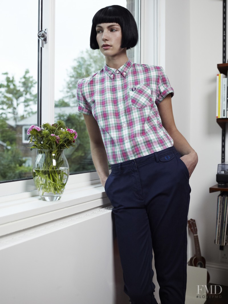 Sophie Pumfrett featured in  the Fred Perry Authentic Women lookbook for Spring/Summer 2013