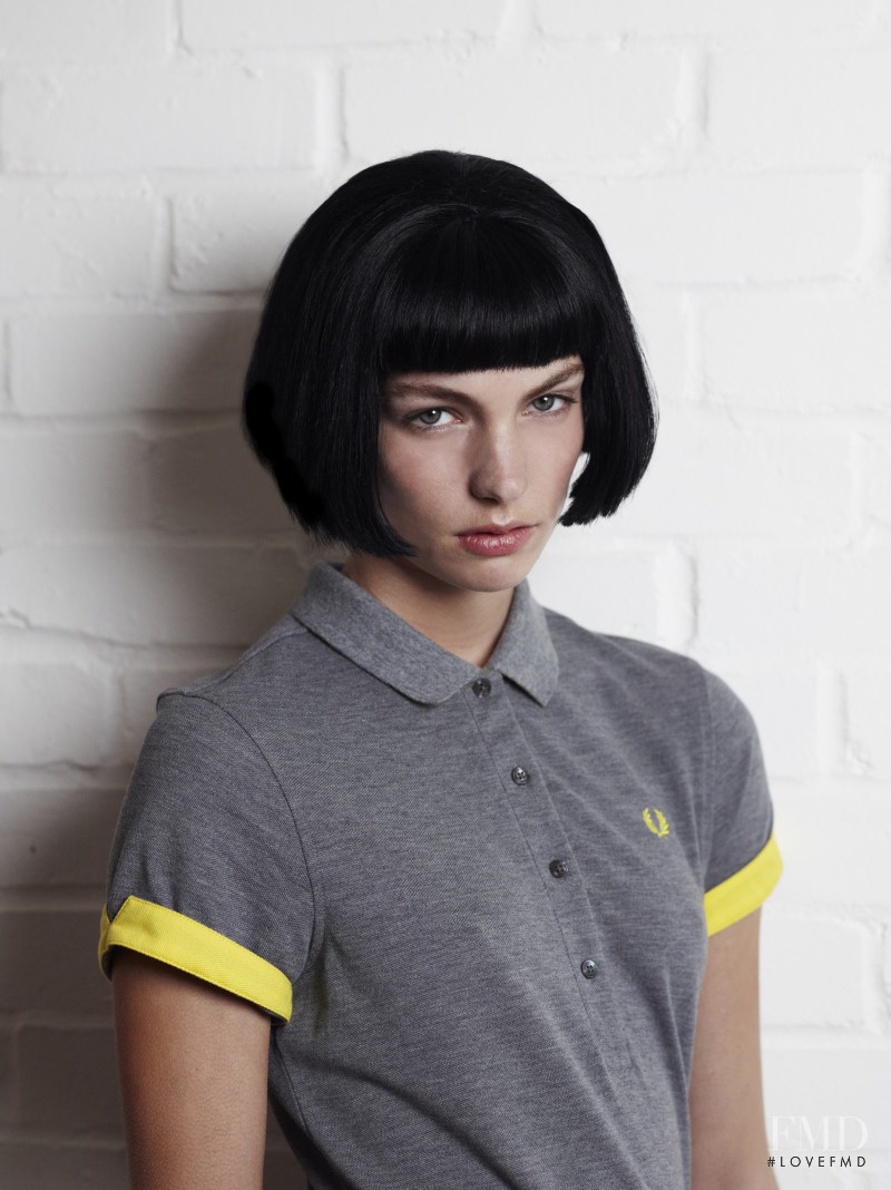 Sophie Pumfrett featured in  the Fred Perry Authentic Women lookbook for Spring/Summer 2013