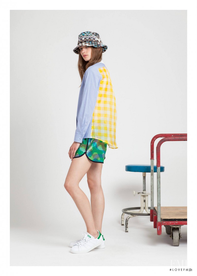 Sophie Pumfrett featured in  the Harvey Faircloth fashion show for Resort 2015