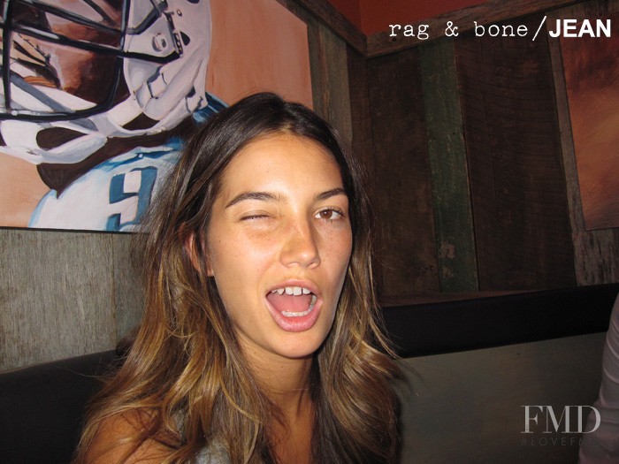Lily Aldridge featured in  the rag & bone DIY catalogue for Spring/Summer 2011